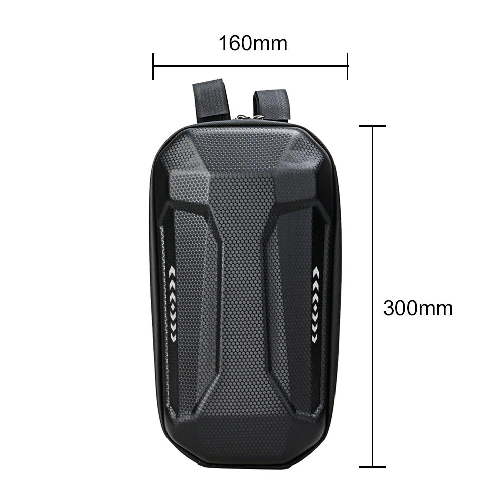 Universal Electric Scooter Handlebar Bag 3L Large Capacity EVA Hard Shell Front Waterproof Front Hanging Bag for Kugoo M4