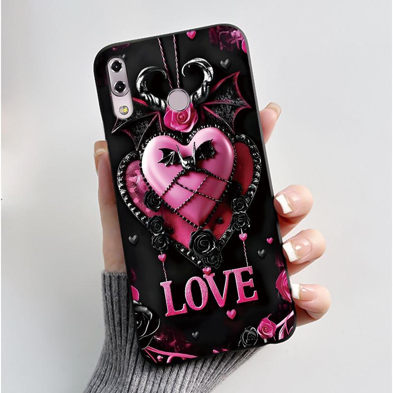 Für ASUS Zenfone 5 ZE620KL ZF620KL X00QD 5z ZS620KL Z01RD Hülle Luxus Süßes Liebes Kaninchen Lustig Schwarz Weiche TPU Silikon Rückseite