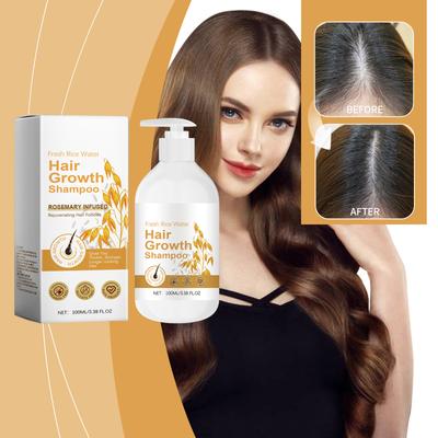 Reiswasser-Wachstumsshampoo, feuchtigkeitsspendend, tiefenwirksam nährend, geschmeidig machend, trockenes, krauses Haar, geschmeidig machend, glänzend, 100 ml