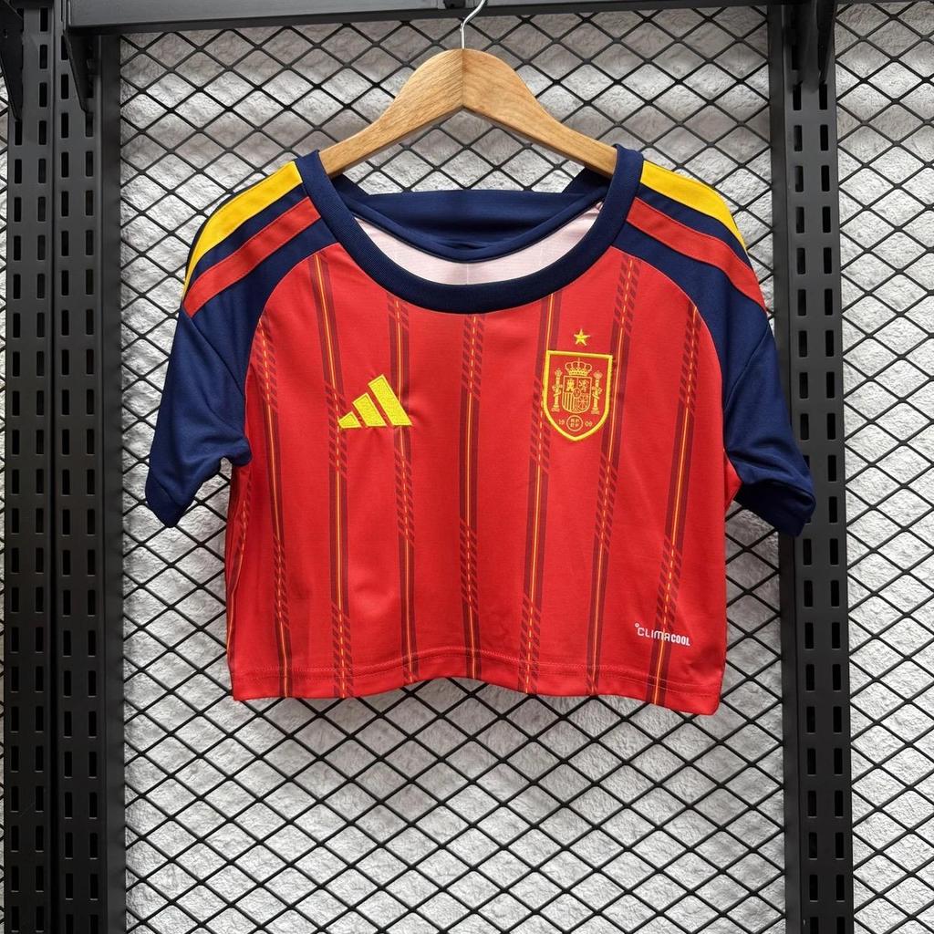 Maglia Mondiali 2026 Donna Versione Fan stesso stile Maglia Calcio, stile corto, crop top