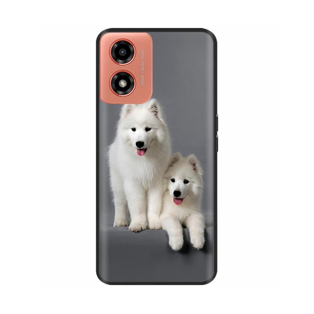 Hülle Für Moto G04s Stoßfest Schwarz Weiches Silikon Rückabdeckung Handyhülle auf Für Motorola Moto G04S G04 MotoG04 MotoG04s Bumper