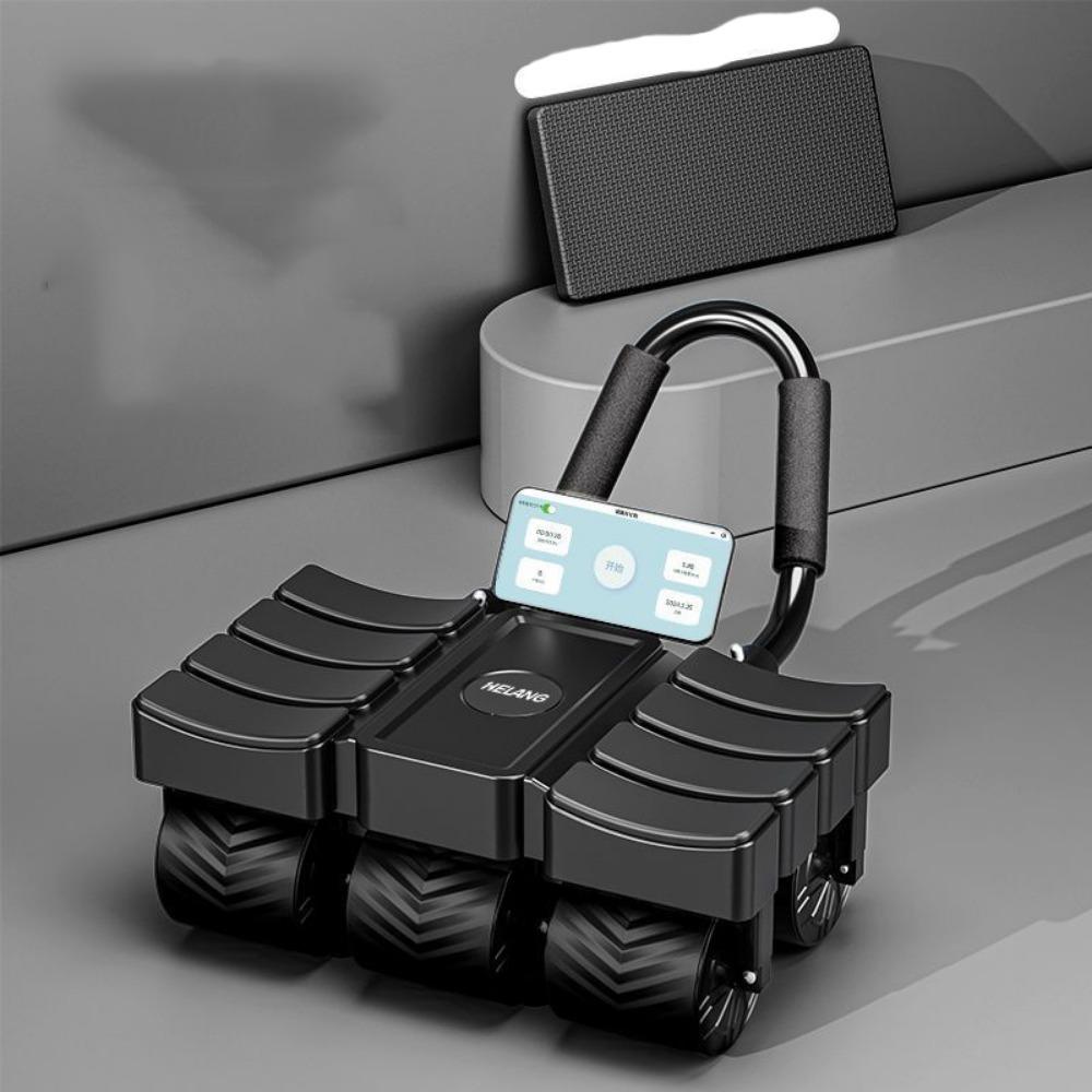 8 Elbow Support Abdominal Exercise Machine Automatic Rebound Core Strengthening Trainer  Beginners чёрный