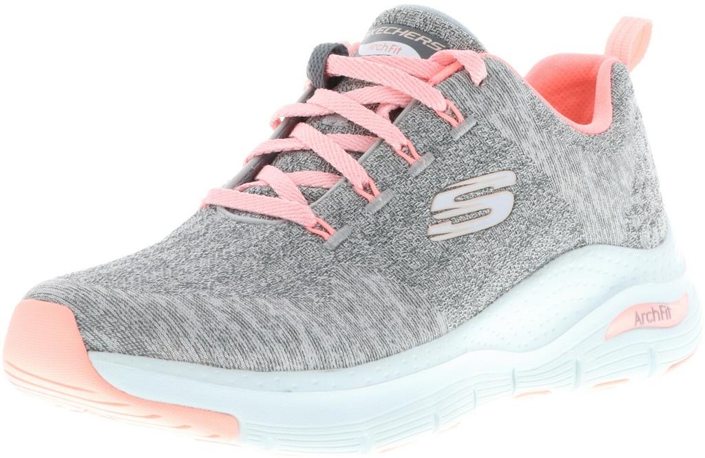 Кроссовки Skechers Arch Fit - Comfy Wave серый/розовый