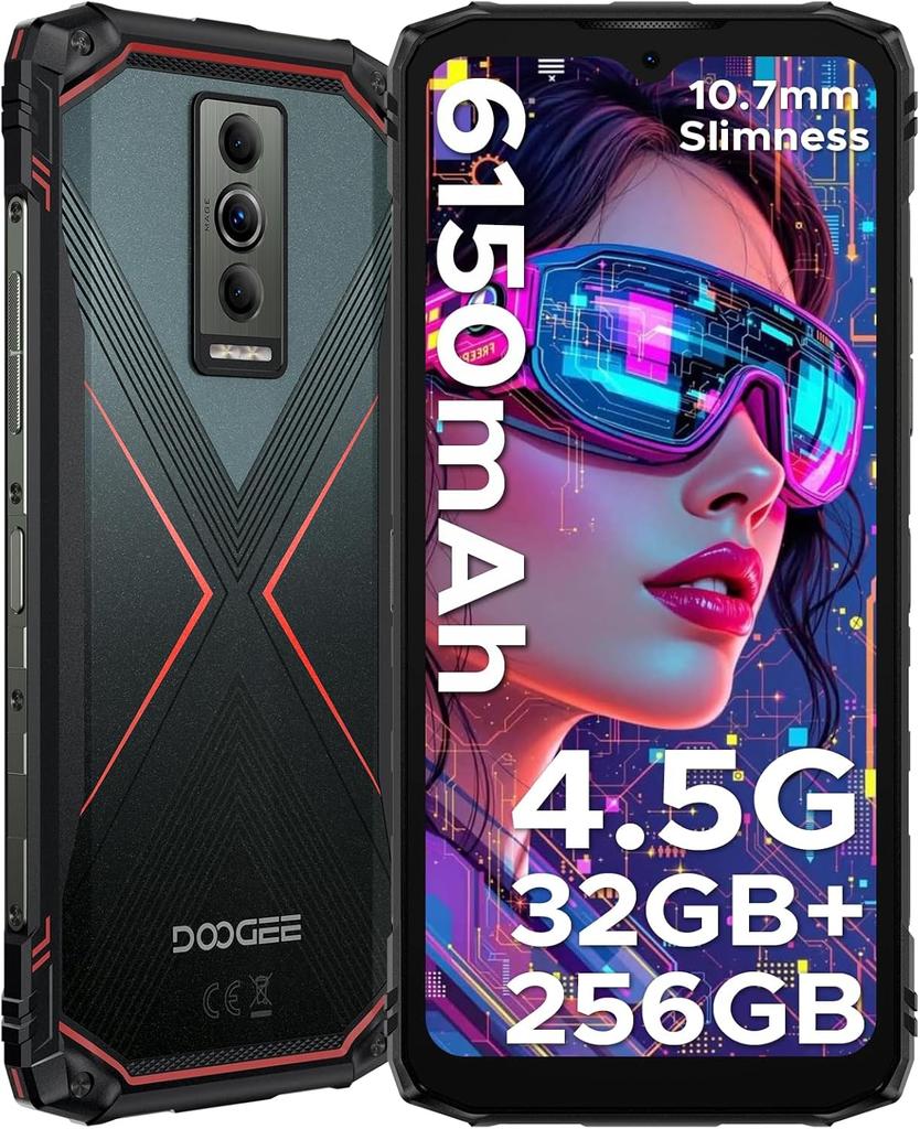 Doogee Blade10 PRO Telefon z Ogniwem Energetycznym 32GB+256GB Wyświetlacz 6.56" 50MP 6150mAh Android 15