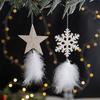 1PC Acrylic Christmas Christmas Elements Christmas Tree Pendant Decoration Atmosphere Gift Feather Decoration Holiday