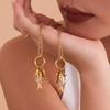 Gold-Plated Stainless Steel Fish Pendant Necklace - Ocean Style Jewelry