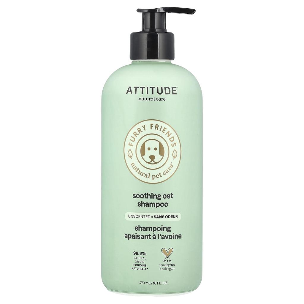 Furry Friends, Natural Pet Care, Soothing Oat Shampoo, Fragrance Free, 473 Ml (16 Fl Oz)