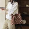 Módní puntíkovaná jednořemenná crossbody taška s velkou kapacitou pro každodenní dojíždění, Tote bag