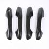 For Kia Rio 4 X-line 2017 2018   ABS Carbon Fiber Black Auto Door Handle Cover Trims Sticker Car Styling Accessories