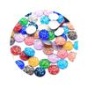 12MM Resin Flat Round AB Finish Cabochons Druzy Charms Flatback Colored Druzy Resin Cabochon Jewelry Making Supplier