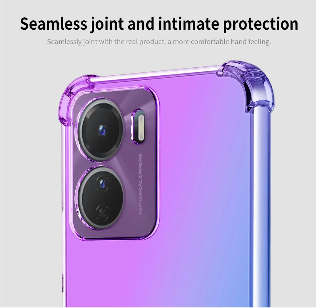 Shockproof Gradient Airbag TPU Case for Vivo Y36 Y78 Y100 Y02 Y16 Y22 Y02S Y3 Y30 Y77 Y G 4G Protective Cover Funda Coque