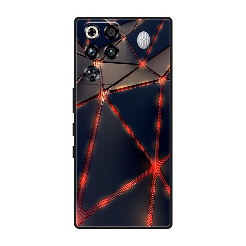 Case For Nubia Red Magic 11 Pro Plus Case Cool Silicone Protective Cover for Red Magic 11 Pro+ 5G Bumper Fundas Black Coque