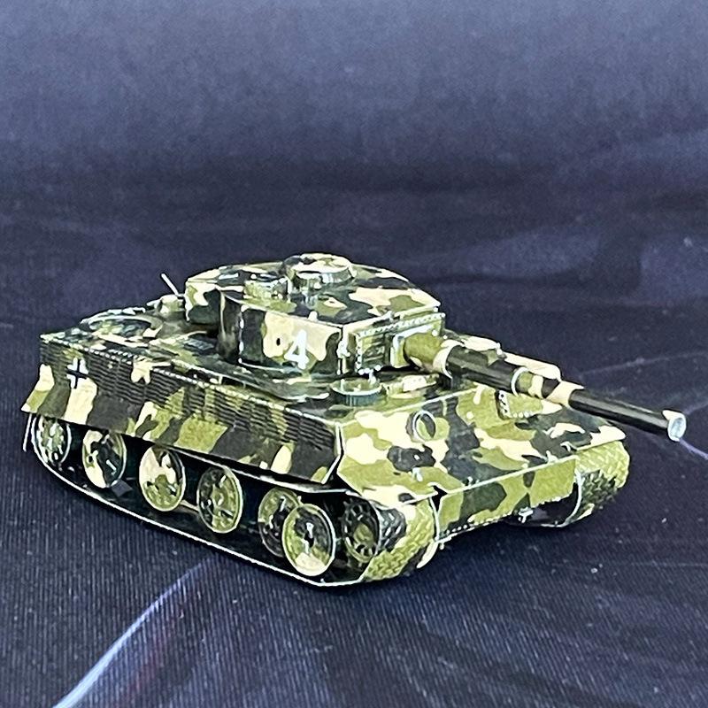 

3D DIY Full Metal Stainless Steel Tiger Tank Puzzle - Glue-Free Model Toy