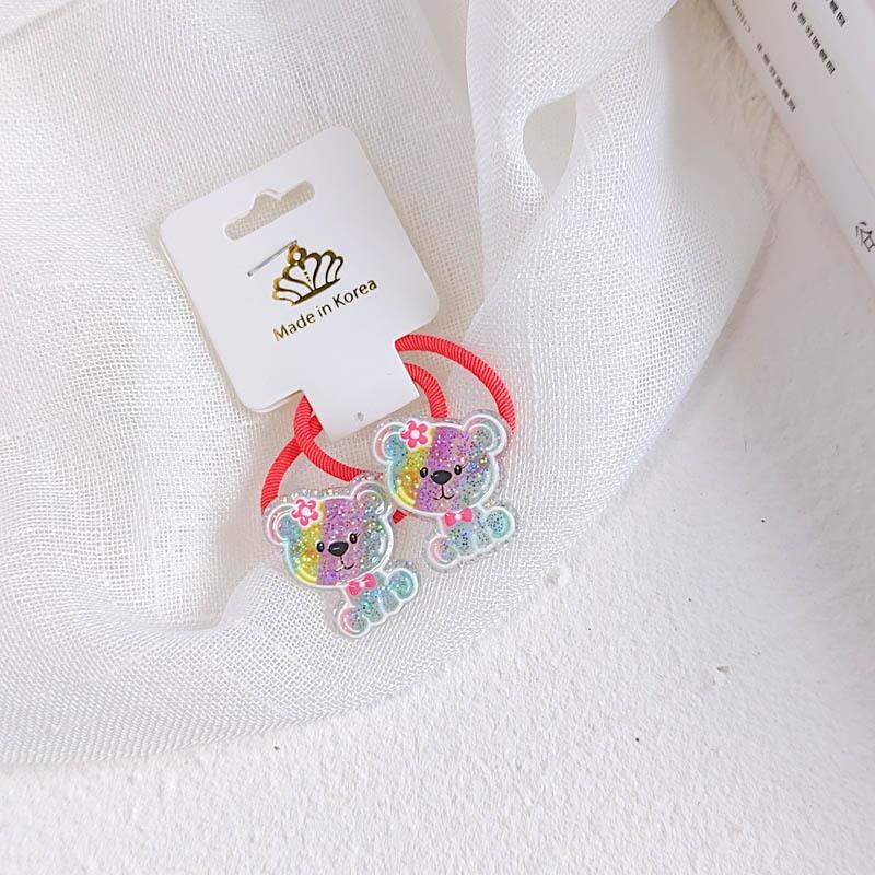 2 ST Regnbågsgradient Paljetter Prinsesshuvudbonad Barn Elastiska Hårband Barn Hårband Söta Flickor Accessoarer Baby Huvudbonad