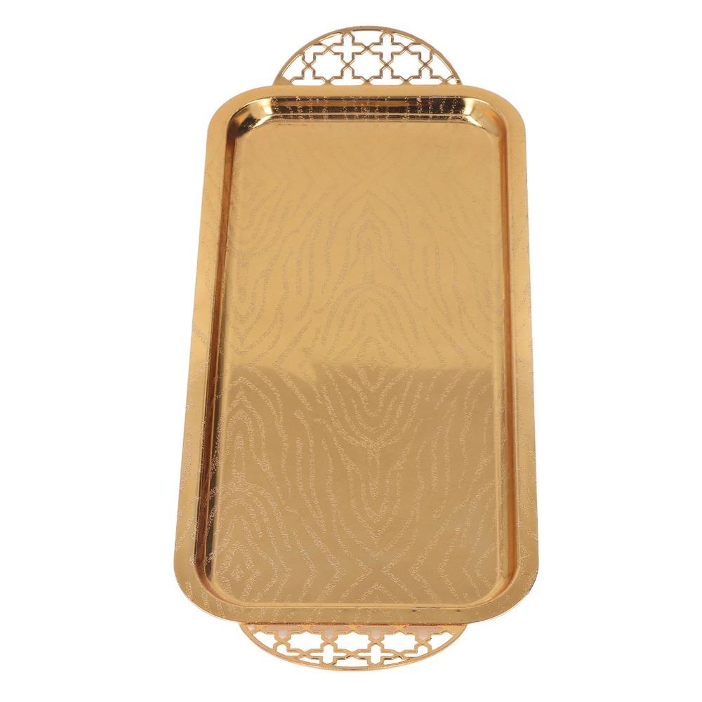 Stainless Steel Tea Cup Tray Rectangular Fruit Tray Serving Trays Serving Tray Wedding Decoration