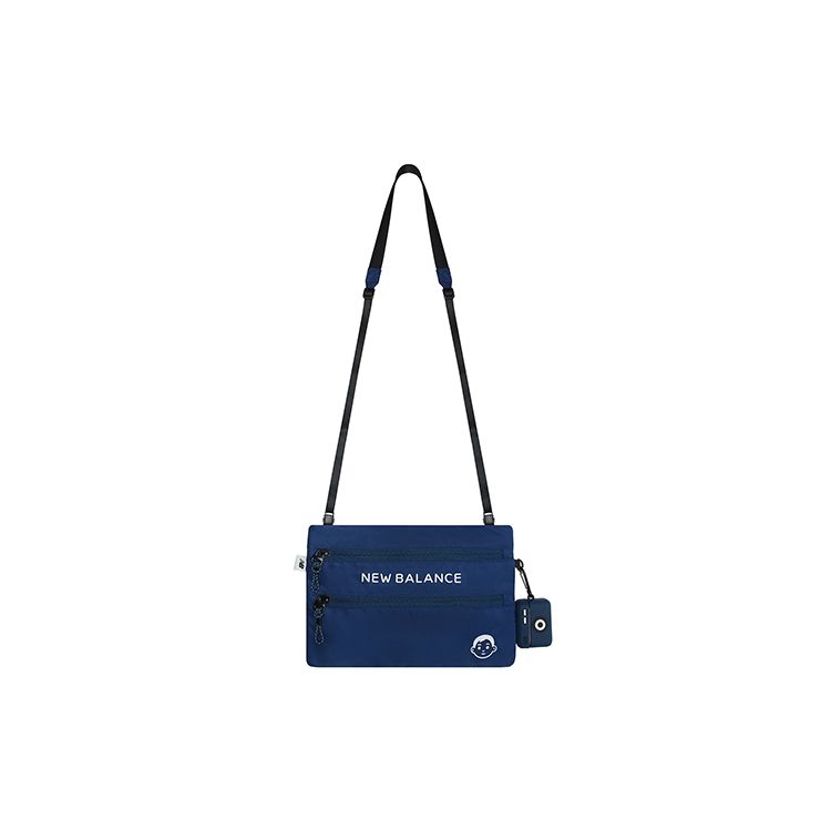 

New Balance X Noritake Logo Zip Silicone Shoulder Crossbody Bag Unisex bags Navy-Blue LAB13603-ECL Navy Blue