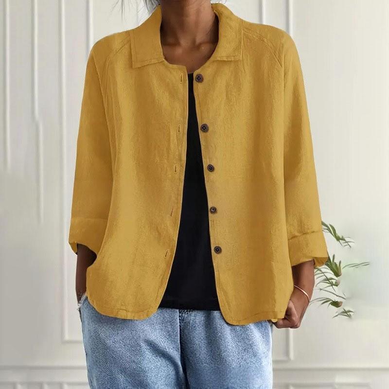2026 Womens Casual Shirt Collar Open Front Cardigan Sweater Long Sleeve Lightweight Outerwear