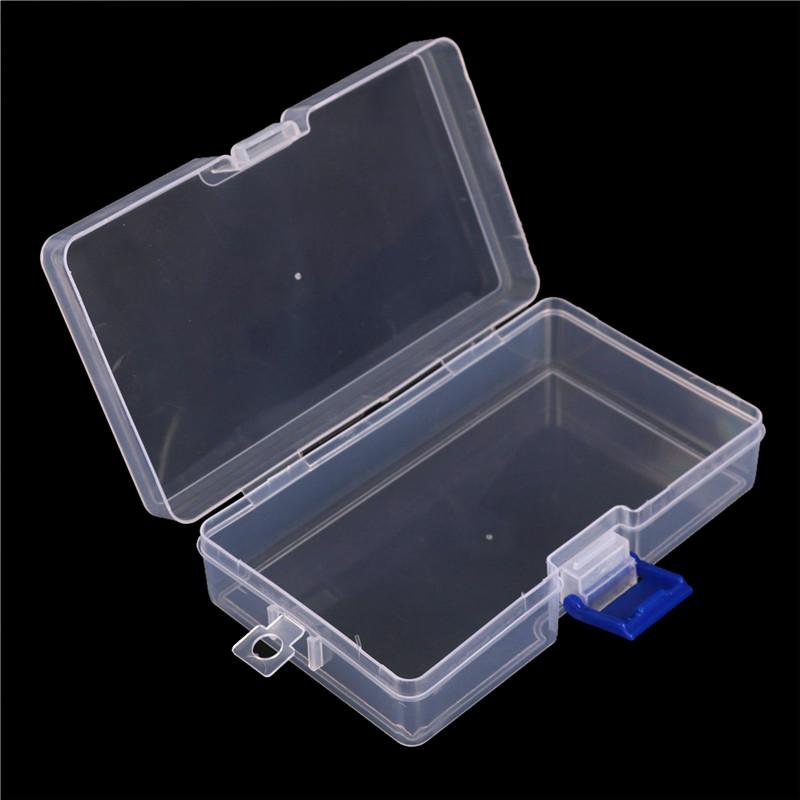 Plastic Clear Parts Storage Box Jewelry Craft Container Organizer Case
