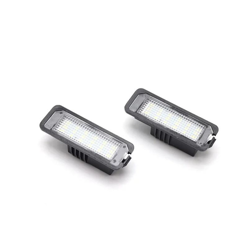 12V Car LED License Plate Lights for VW Passat B6 CC Eos Golf 4 5 6 7 Mk7 Polo Superb Seat Leon Altea Exterior Accessories