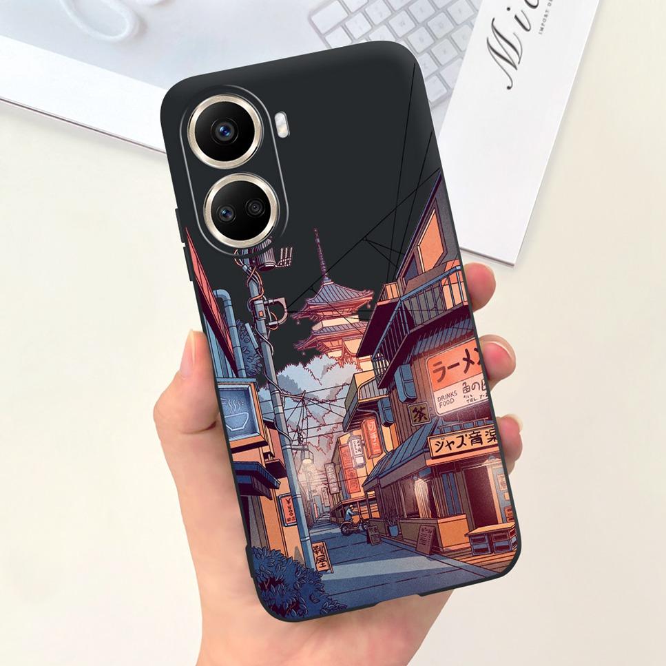For Huawei Nova 10 SE 4G Case Fashion Cartoon Pattern Soft Silicone Cover For Huawei Nova 10SE BNE-LX1 Bumper Phone Case Funda