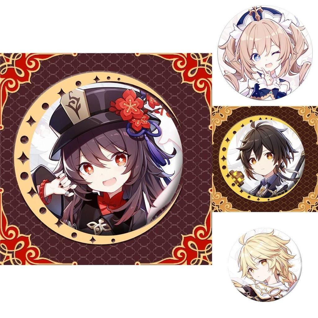 Captivating Fashion Jewelry Badge Featuring Cartoon Animation Brooch From Genshin Impact