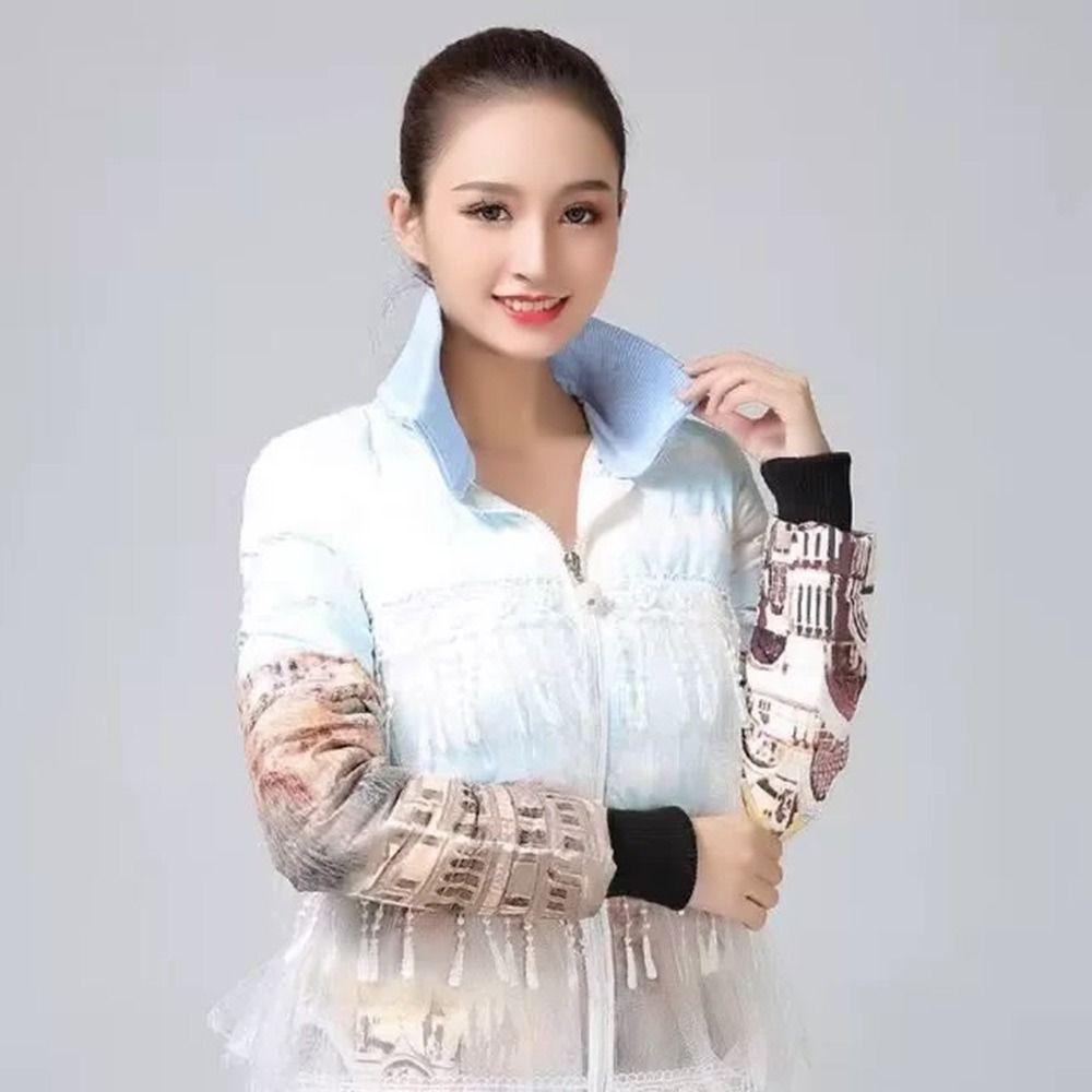 Abnehmbare Daunenjacke Falscher Kragen Schmutzabweisend Gerippter Falscher Kragen Abnehmbarer Falscher Kragen Daunenjacke