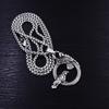 European and American Retro Gothic Hip Hop Punk Crow Pendant Men's Necklace Titanium Steel Chain