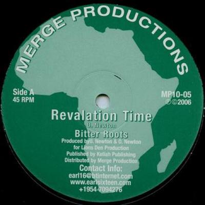 10inch Record BITTER ROOTS / BITTER ROOTS - Revelation Time; Version / Give I A MERGE1005 Merge 2006 UK Reggae, Ska & Dub Used
