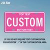 Custom Metal Tin Sign Heart Text Design for Home Garage Wall Decor