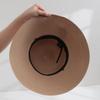 Women's Summer Sun Hat: Foldable Bow-Trimmed Straw Hat with Large Brim for Seaside Vacations
