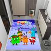 Tappeto da pavimento con blocchi numerici Inverno Divertente Nome Personalizzabile Tappeto per Ufficio Design per Stanze dei Giochi Camere da Letto Ingresso Tappeto Antiscivolo per Esterni Ufficio Arredamento per la Casa