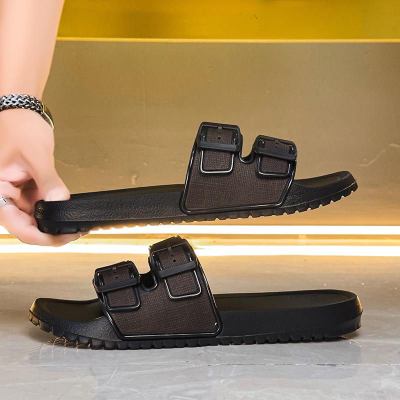 

Простая мужская верхняя одежда, повседневные пляжные шлепанцы, горячо продаваемые модели, легко носить, не пахнут ноги, и нескользящие и прохладные шлепанцы 47