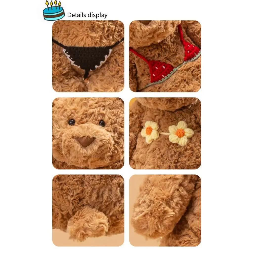 28/36/40cm Simulation New High Quality Sexy Bikini Bear Doll Stuffed Plush Toy Cartoon Anime Cute Pillow Gift for Friends Fun Doll