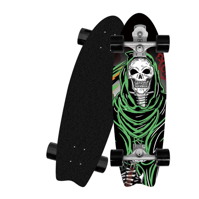 S7 גלשן סקייטבורד יבשתי 815x255x125 מ"מ סקייטבורד גלשן תושבת S7 גלישת גלים גלשן דג סקייטבורדים לונגבורד