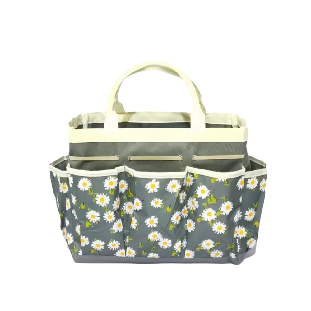 

Large Capacity Portable Garden Tote Oxford Cloth Garden Tool Organizer Work серый