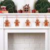 Gingerbread Man Ornaments Initial Alphabet Monogram Gingerbread Hanging Ornament Family Name Letter Xmas Tree Decor