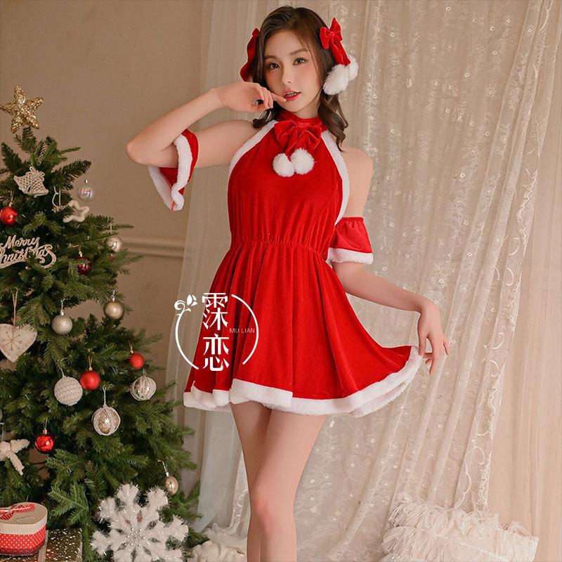 Sex Lingerie Sexy Plus Size Christmas Suit Cute New Uniform Seduction Hot Passion Dress Women