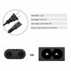 European Power Cable 2pin Plug To IEC320 C7 Extension Cord 2x0.75mm² Wire-gauge
