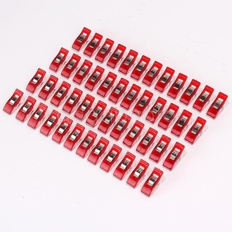 50PCS Pack Wonder Clips Craft Quilting Sewing Knitting Crochet Stationey