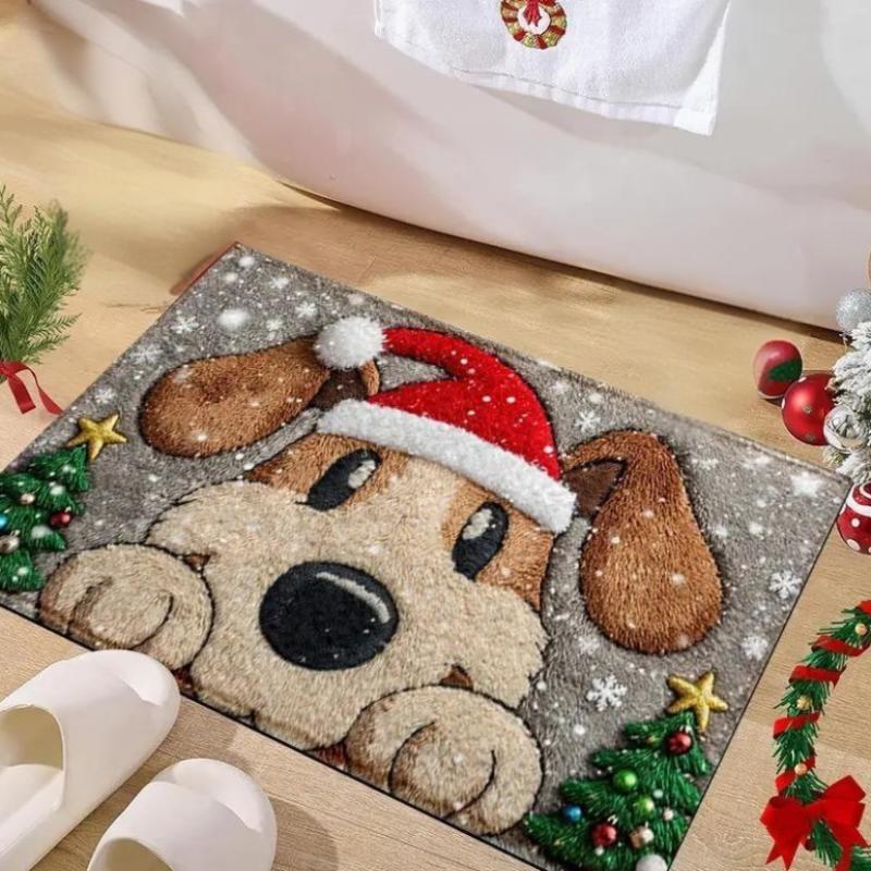 Christmas Door Mat Red Santa Claus Outdoor And Indoor Gingerbread Deer Carpet New Year 2026 Merry Christmas Home Decor Foot Mat