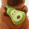 New Avocado Capybara Plush Toy Rag Doll Sleeping Pillow Children's Companionship Gift
