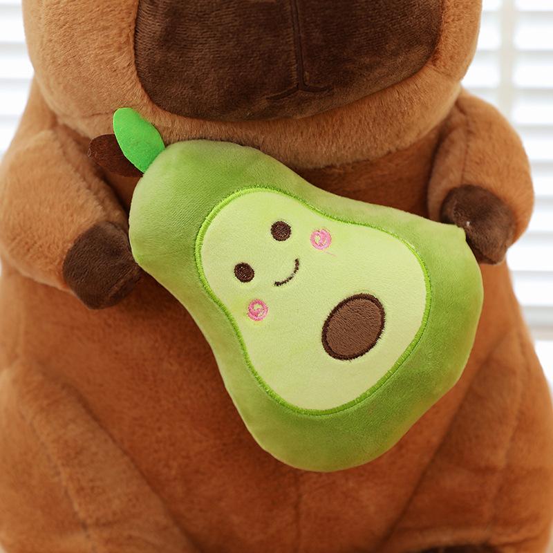 New Avocado Capybara Plush Toy Rag Doll Sleeping Pillow Children's Companionship Gift