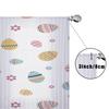 1Pc Sheer Curtain, Pastel Easter Eggs And Floral Pattern, Suitable For Bedroom And Living Room, Rod Pocket Style