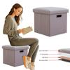 Folding Storage Ottoman Foldable Small Ottoman Foot Rest 11.81x11.81x11.81inch Small Collapsible Seat Organizer Comfortable Seat