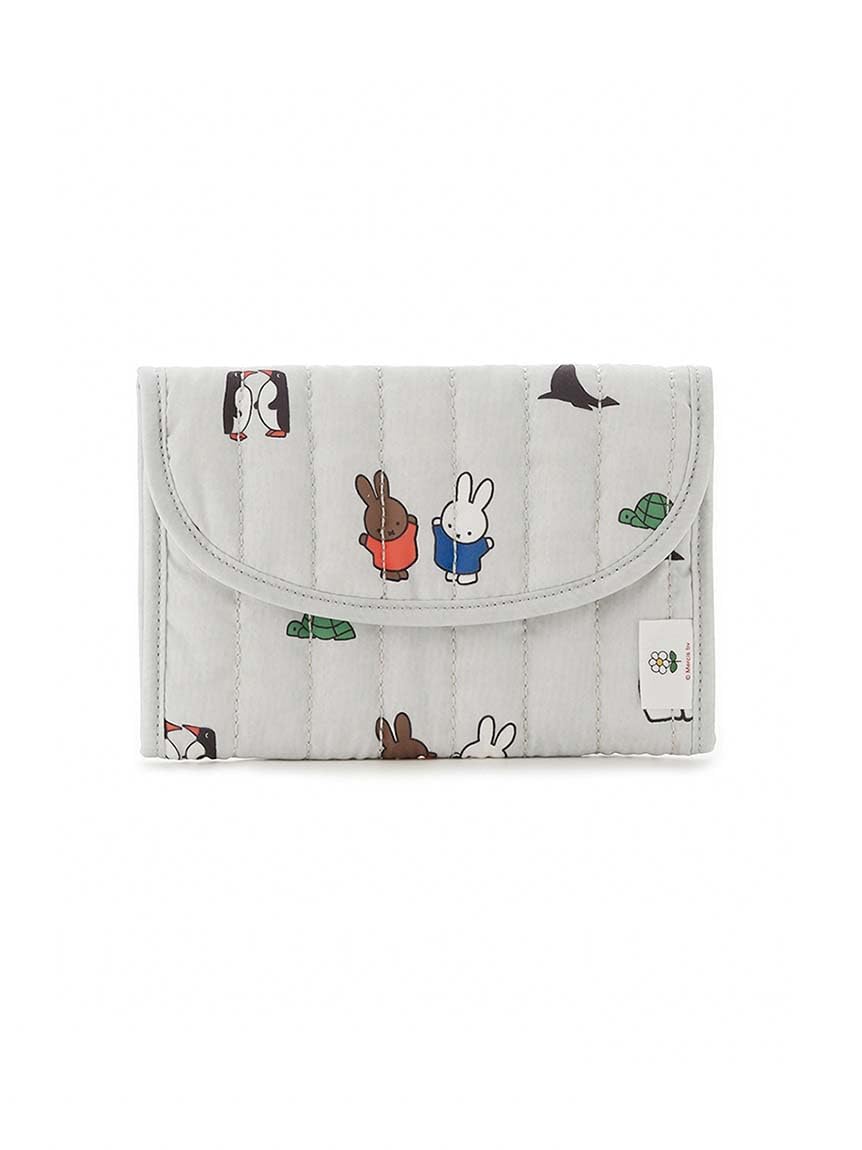 

Gelato Pique DickBruna Quilted Print Maternal and Child Health Handbook Gray All-Over Case, Small, PWGG254648, Women s, серый