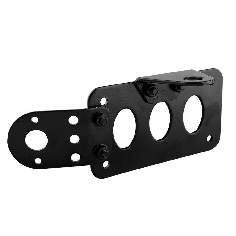 Black Side Mount License Plate Bracket Universal License Plate Bracket  For Motorcycles