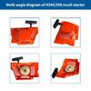 Ergonomic Chainsaw Recoil Rewind Pull Start Mechanism Part For 345 350 351 353 346XP Series Enhances Durability Design