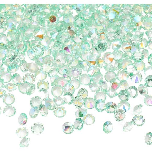 MECCANIXITY 16800 Pcs Wedding Table Scatter Confetti Diamond, 3mm Mini Crystals Acrylic Fake Diamonds Rhinestones for Table Centerpiece Decorations