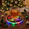 Christian Religious Nativity Cup Pad Round Religious Figure Coaster  Holiday Decor