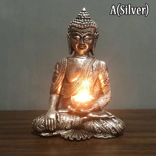 

Медитирующая тайская статуя Будды, фигурка дзен-сада, скульптура Будды - внутренний/наружный декор для дома, сада, патио, террасы, крыльца, художественное украшение двора